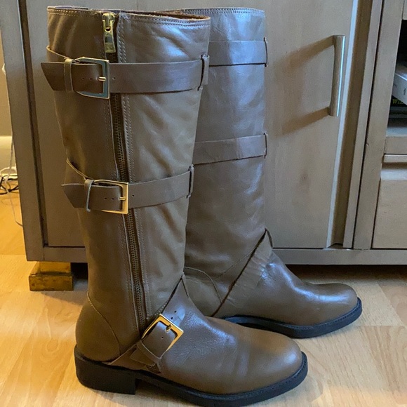 NWOT - POUR la VICTOIRE, leather moto boot - Picture 1 of 8